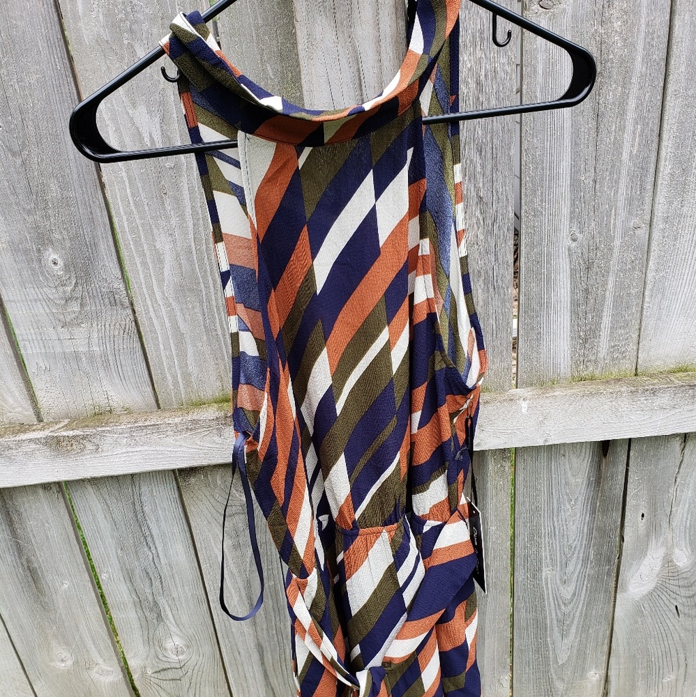 Colorful Halter Dress